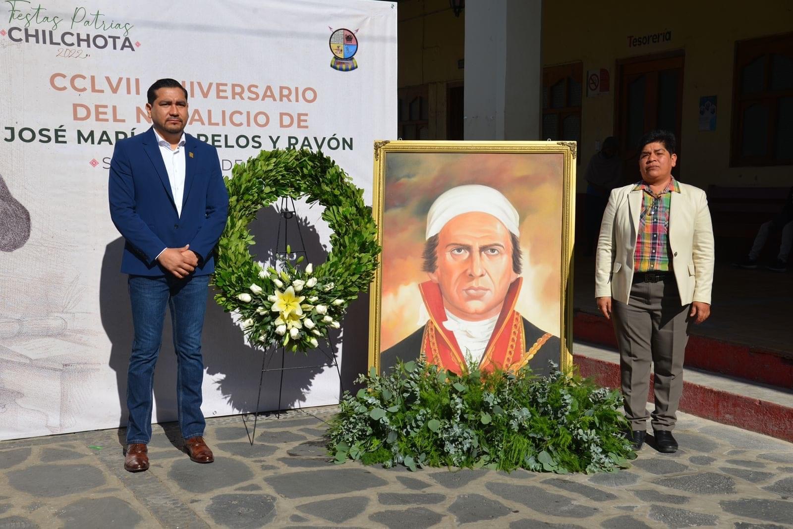 Gobierno de Chilchota conmemora el 257 aniversario del natalicio de Don José María Morelos y Pavón