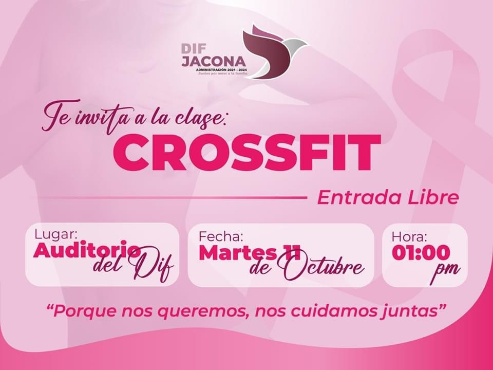 Invita DIF Jacona a la clase de Cossfit del próximo martes