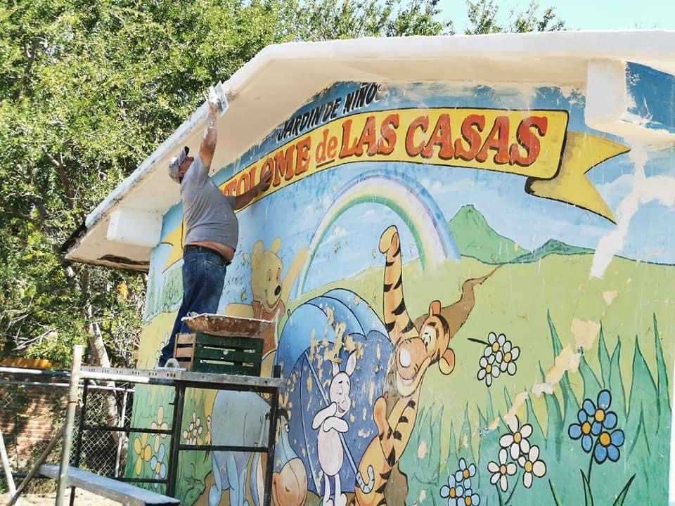 Mejoran condiciones del jardín de niños “Bartolomé de las Casas” de La Ladera