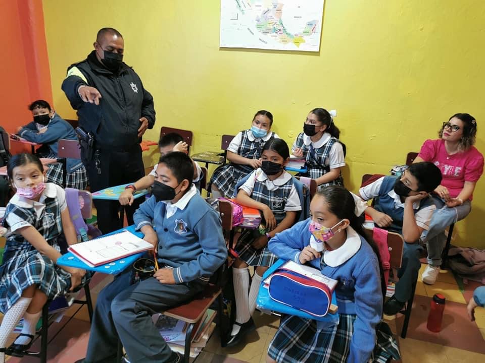 Realizan curso de Educación vial en primarias “Cuauhtémoc” y “Mariano Matamoros”