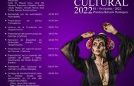 Presentan la cartelera cultural para la noche de muertos, Tangancícuaro 2022