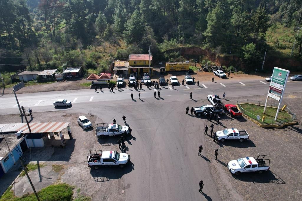 Guardia Civil monta operativo para desactivar vandalismo en Meseta Purépecha