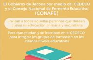 Abren oportunidad en Jacona para cursar primaria y secundaria vía CONAFE