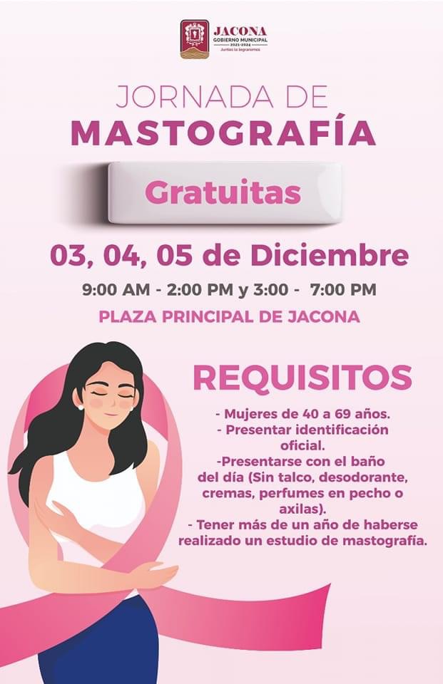 En puerta las jornadas de mastografías en Jacona