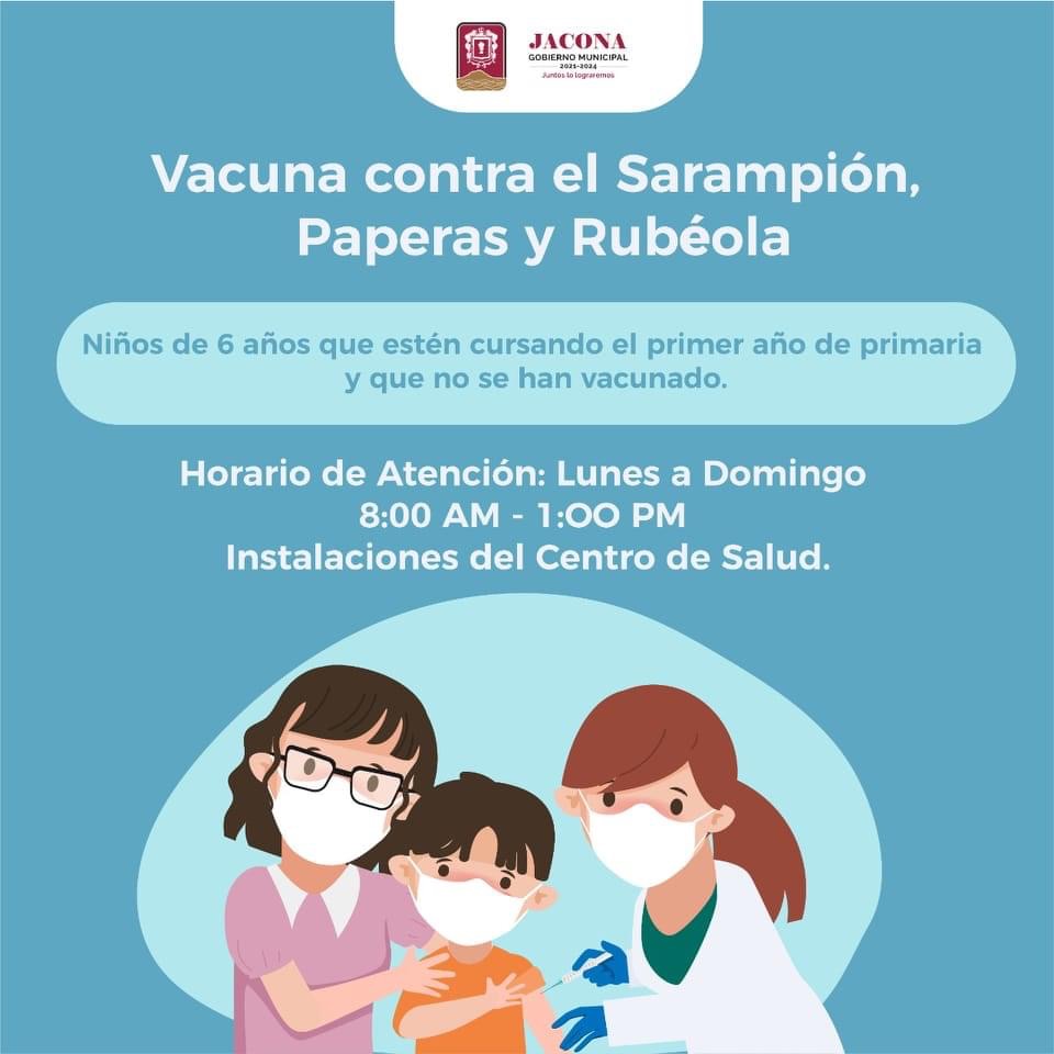 Disponibles vacunas para niños en el centro de salud de Jacona