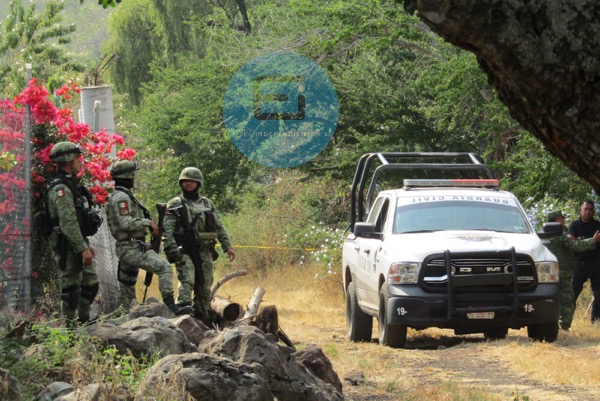 Hallan un cuerpo baleado en predio de la tenencia de La Planta