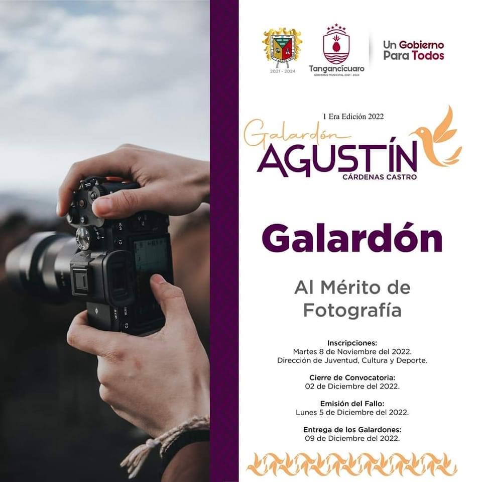 Dirección de comunicación invita a los jóvenes a inscribirse al 1er galardón Agustín Cárdenas Castro