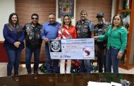 Recibe DIF Jacona donativo por parte de clubes de motociclistas