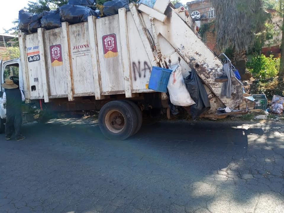 Provisionalmente cambia de horario recolección de basura en Zona Centro de Jacona