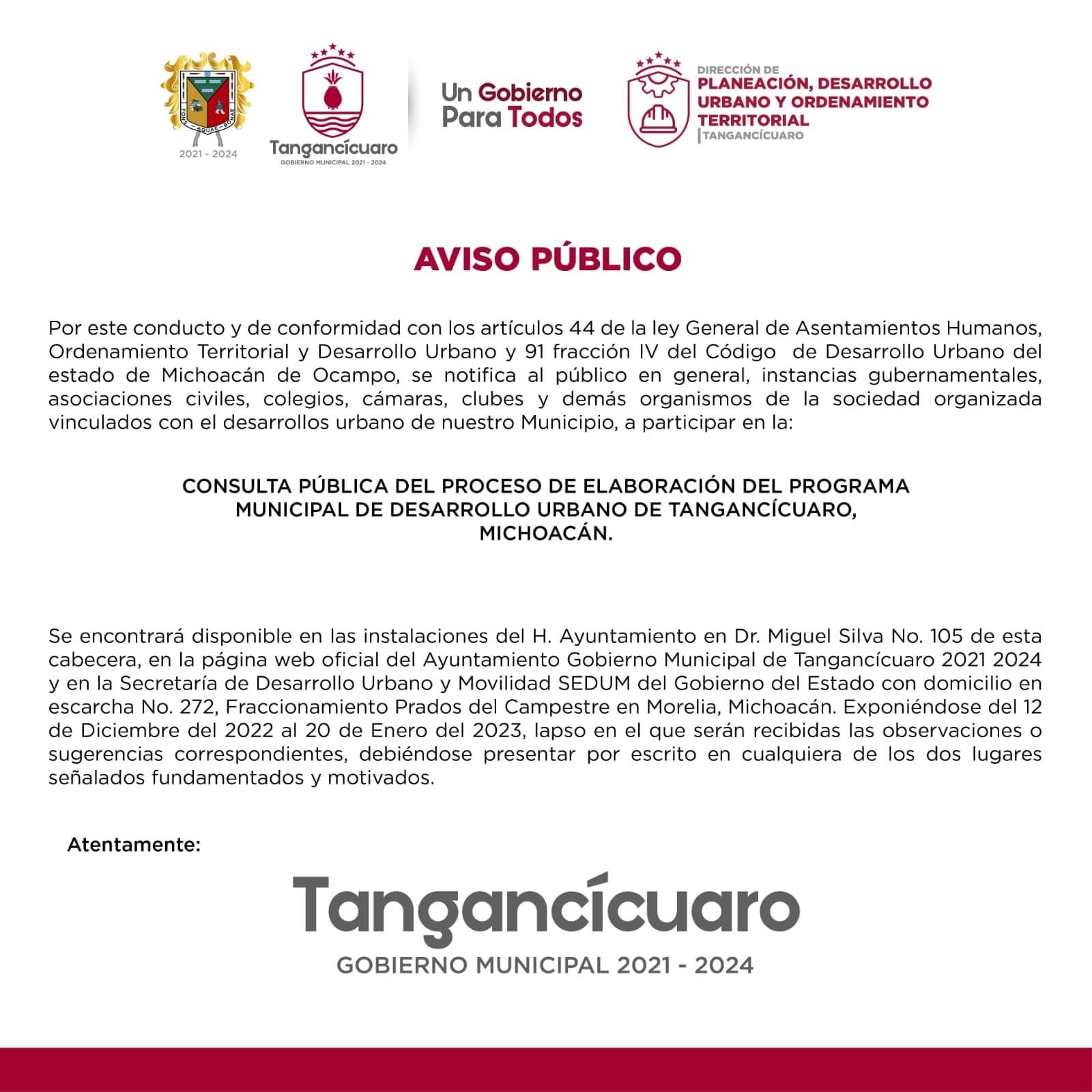 Realizan consulta pública en Tangancícuaro