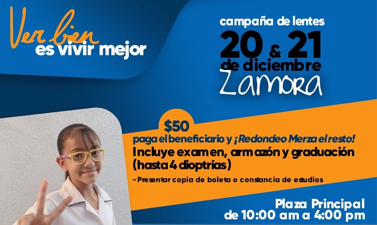 En Zamora habrá campaña de lentes para niños a muy bajo costo