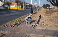 Comienzan rehabilitación de áreas verdes en tramo de boulevard