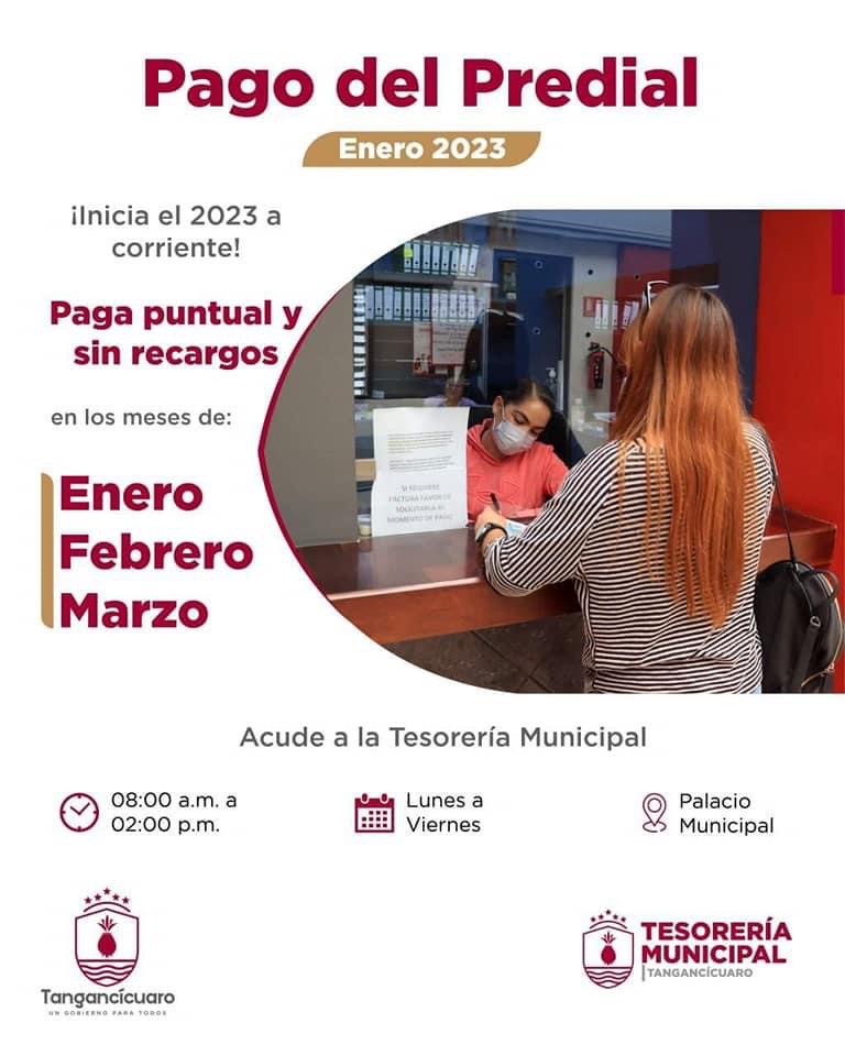 Invitan a la ciudadanía tangancícuarense y migrante a pagar de forma puntual el predial