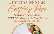 Invitan a los jaconenses a sumarse a la campaña de salud sobre Control y Peso