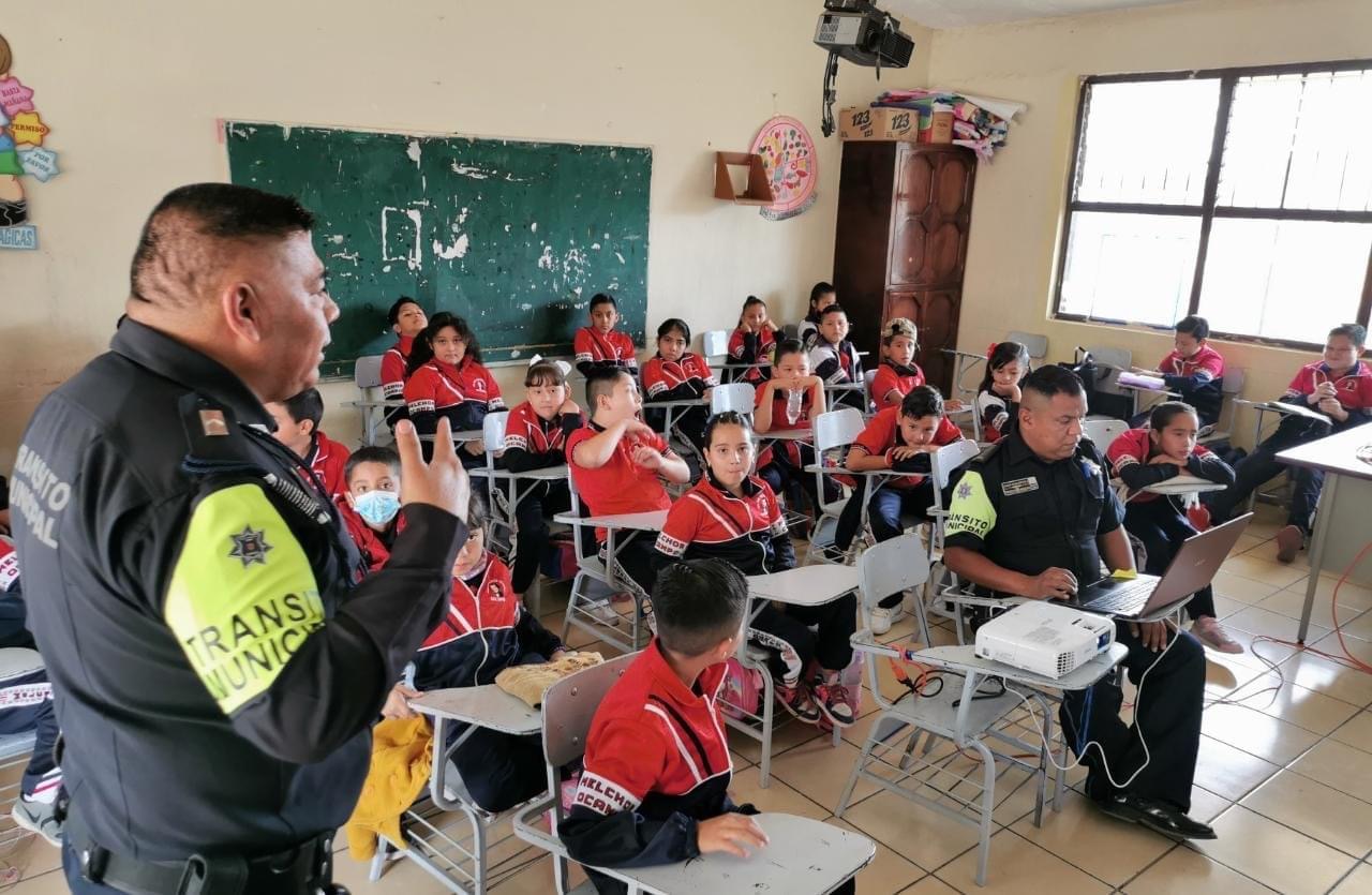 Llevaron el curso de Educación Vial a primaria “Melchor Ocampo” en colonia Linda Vista