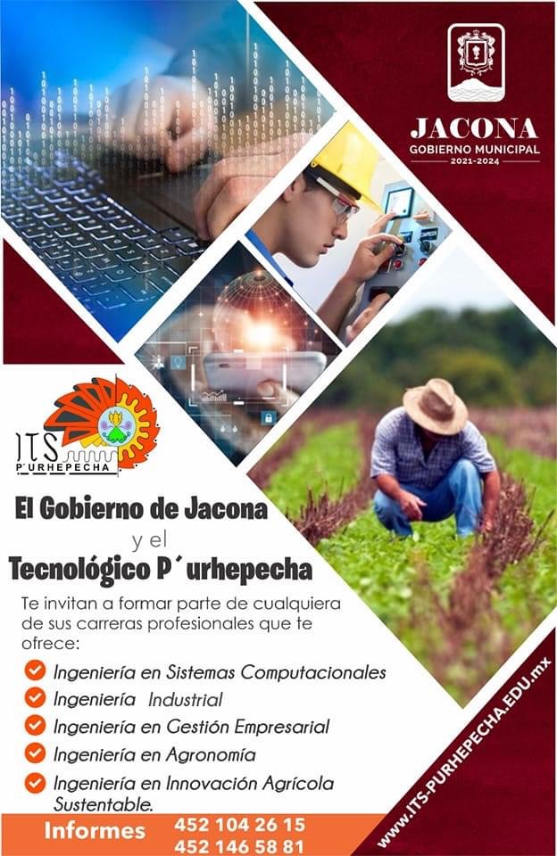 Vigente la oferta académica del ITSP en Jacona