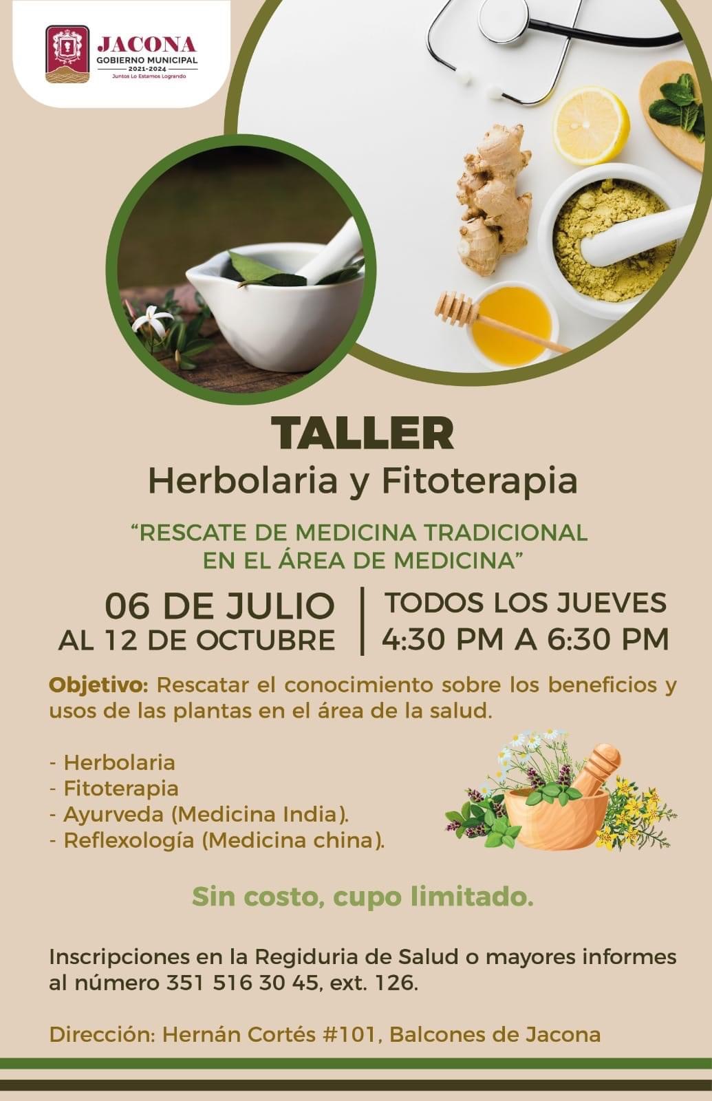 Impartirán taller de Rescate de Medicina Tradicional en Jacona