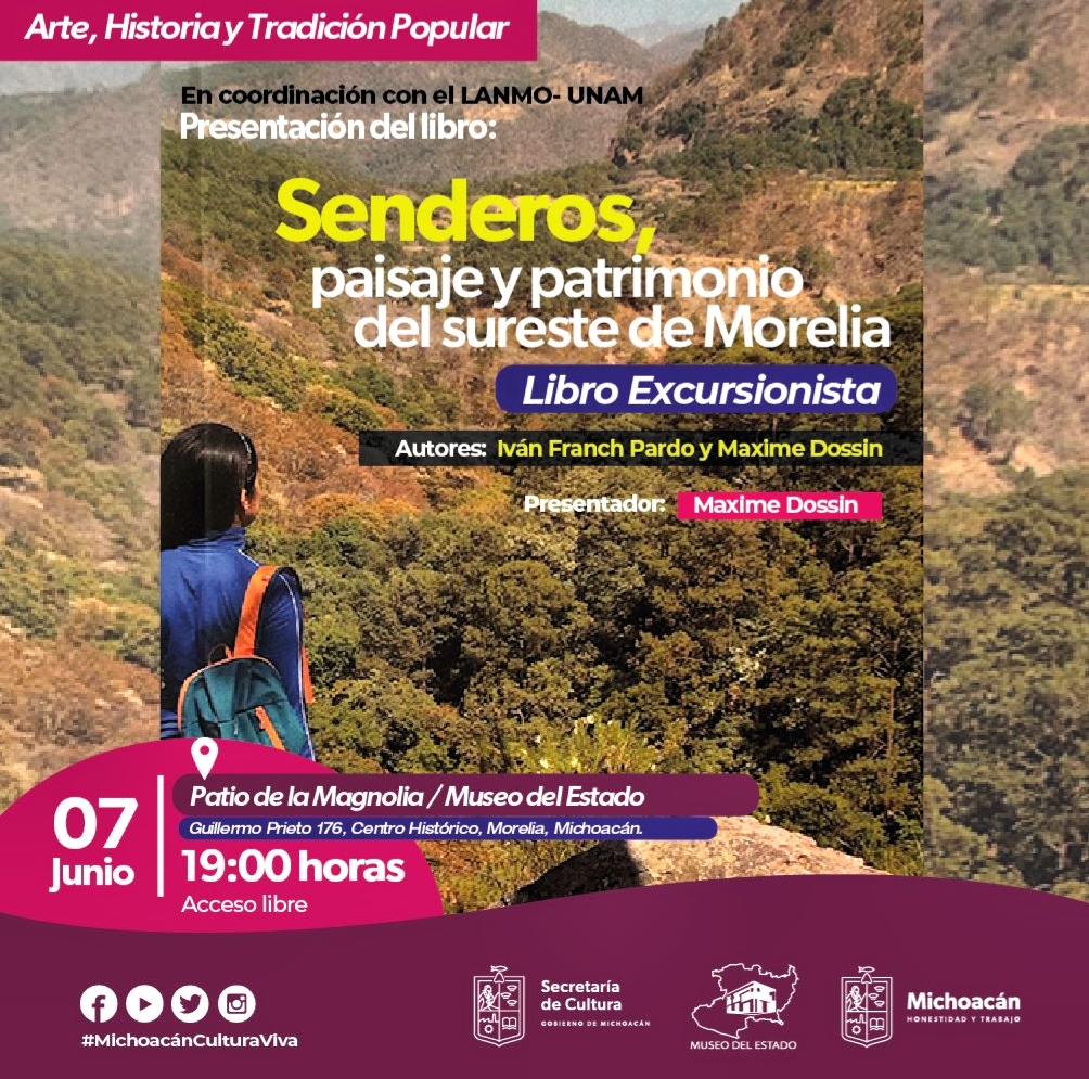 Anuncia Secum presentación de libro excursionista, en el Museo del Estado