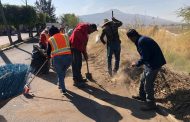 Realizan jornada de limpieza en la calle del Vergel