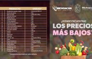 Zamora a la baja en el costo de los productos de la canasta básica en Michoacán