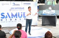 Concluye Samuel Hidalgo con su informe cerca de ti