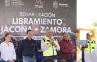 Arranca gobernador y alcaldes rehabilitación del libramiento Zamora – Jacona