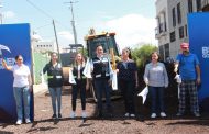 Ponen en marcha pavimentación de calle Galeana norte en fraccionamiento Cosmos