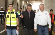 Supervisa Bedolla acceso abierto del distribuidor vial de salida a Salamanca