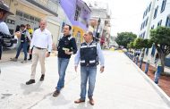 Carlos Soto supervisó obras de la calle Dr. Verduzco