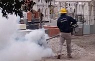 Carlos Soto instruyó acciones de fumigación en panteones del municipio