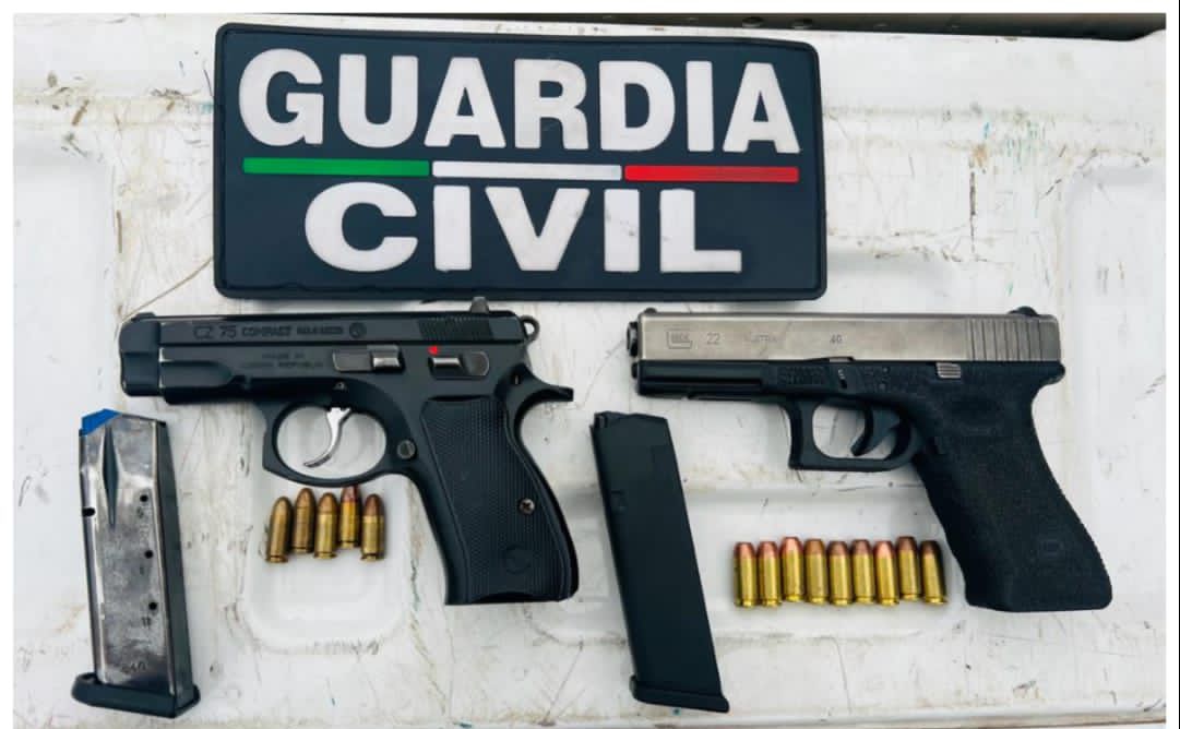 En acción operativa, SSP detiene a tres en posesión de dos armas de fuego