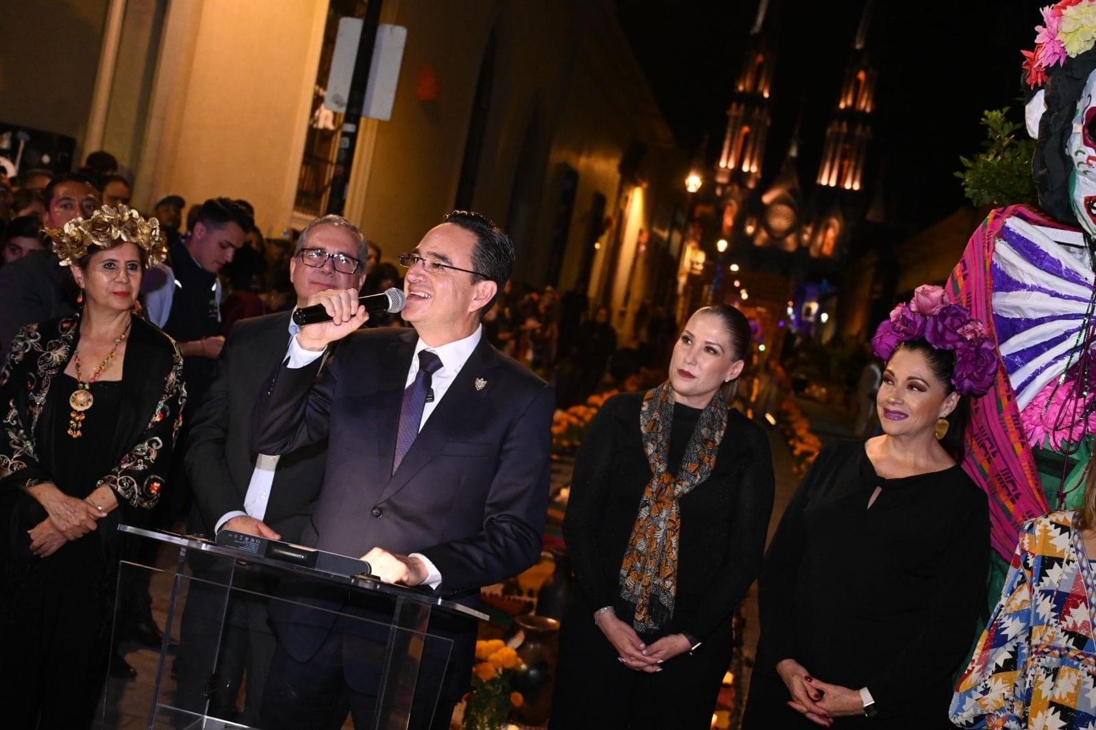 Carlos Soto inauguró la Noche de Muertos Zamora 2023 