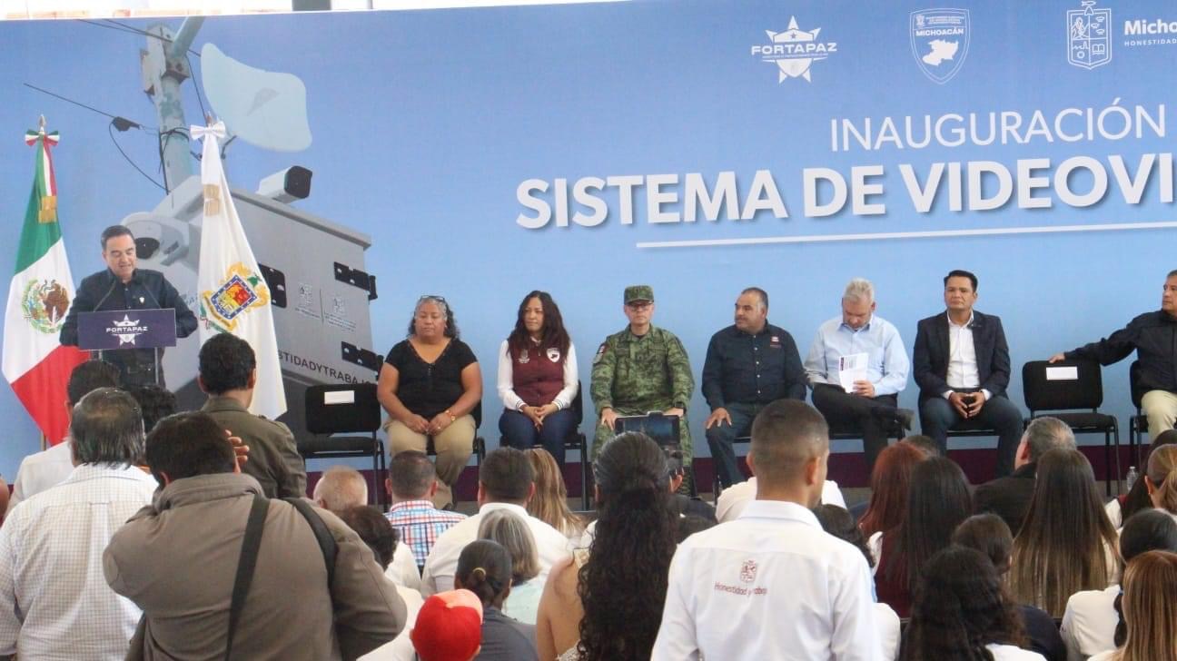 Inauguran sistema de videovigilancia en zonas de altos índices delictivos en Zamora y Jacona