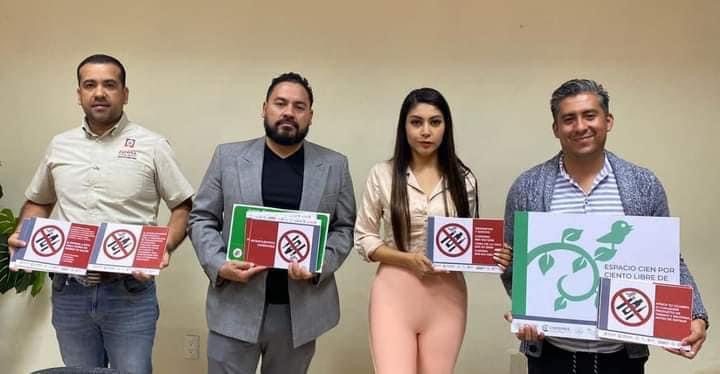 Certifican a la Presidencia Municipal de Jacona como espacio libre de humo de tabaco