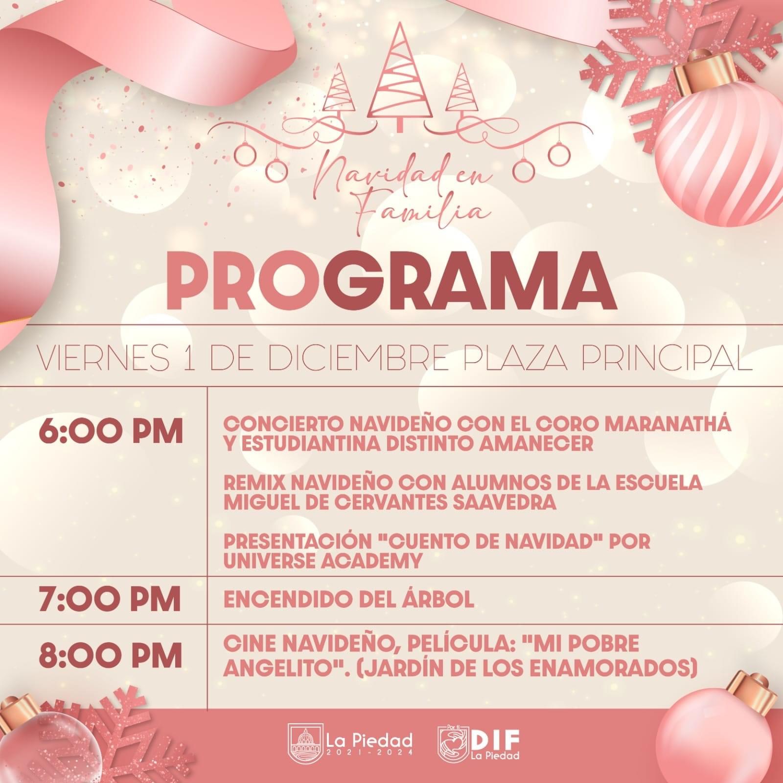 Te esperamos en familia en el encendido de árbol