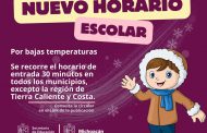 Más de 7 mil escuelas implementan horario de invierno: SEE