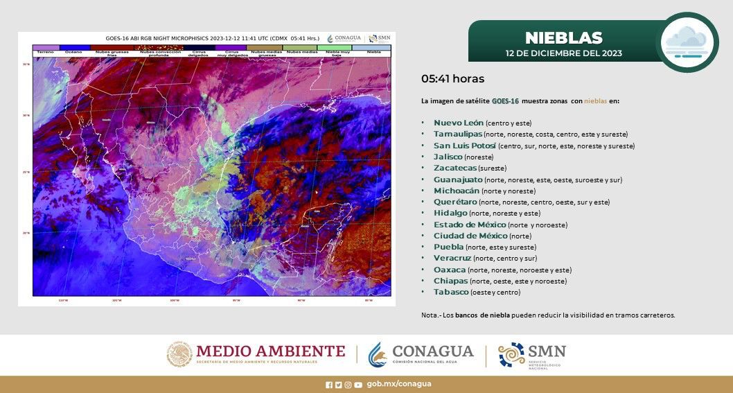 PC alerta por lluvias y frío en Michoacán