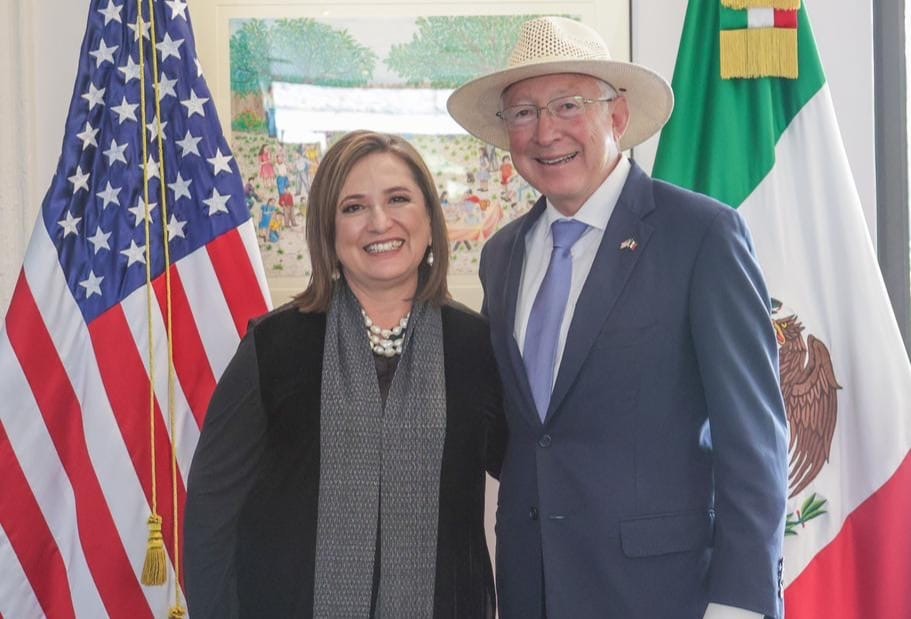 Xóchitl Gálvez se reunió con Embajador de EU en México