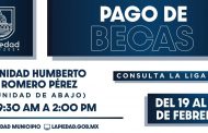 Se publica calendario de pago de becas