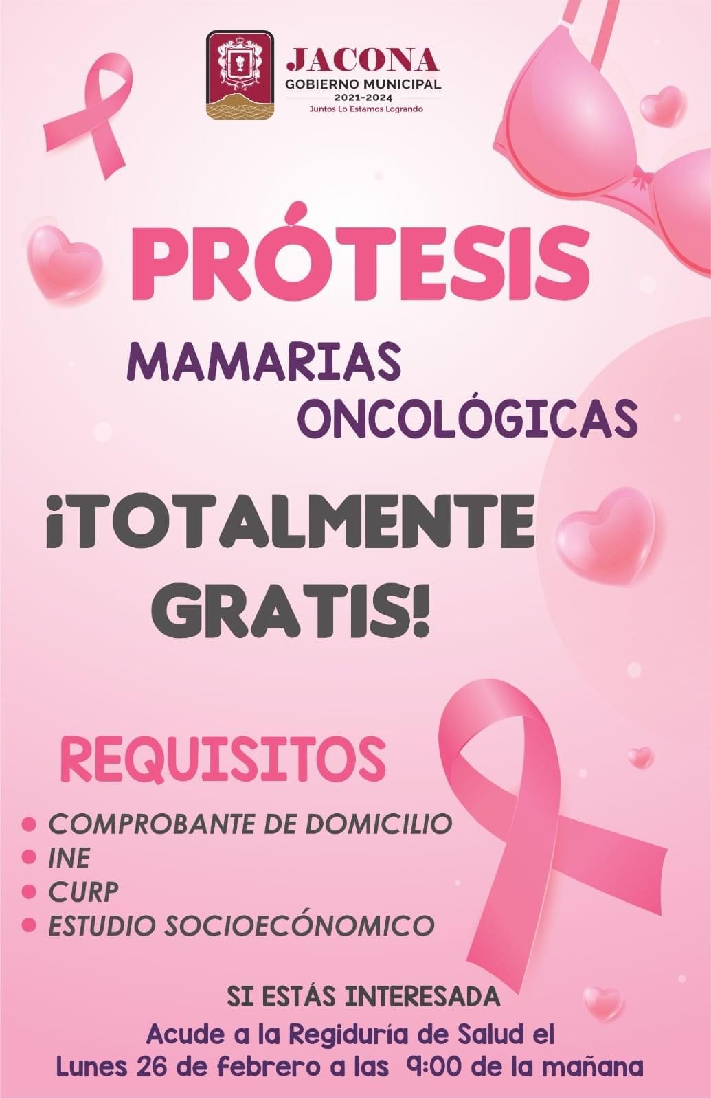 Apoyarán en Jacona con prótesis mamaria o brasier oncologico a mujeres con cáncer
