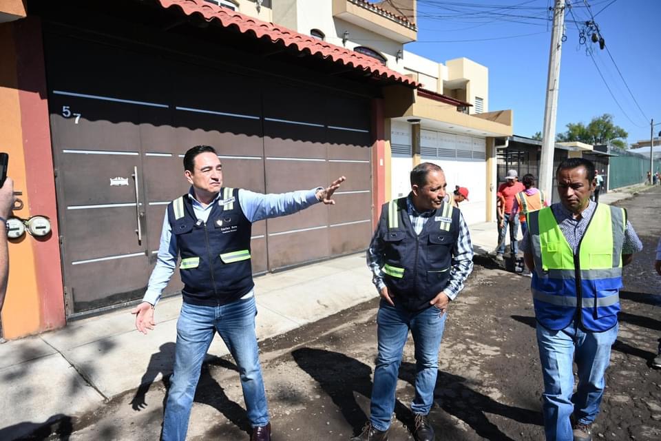 Carlos Soto encabezó faena de limpieza y mejoramiento en el Fraccionamiento San José