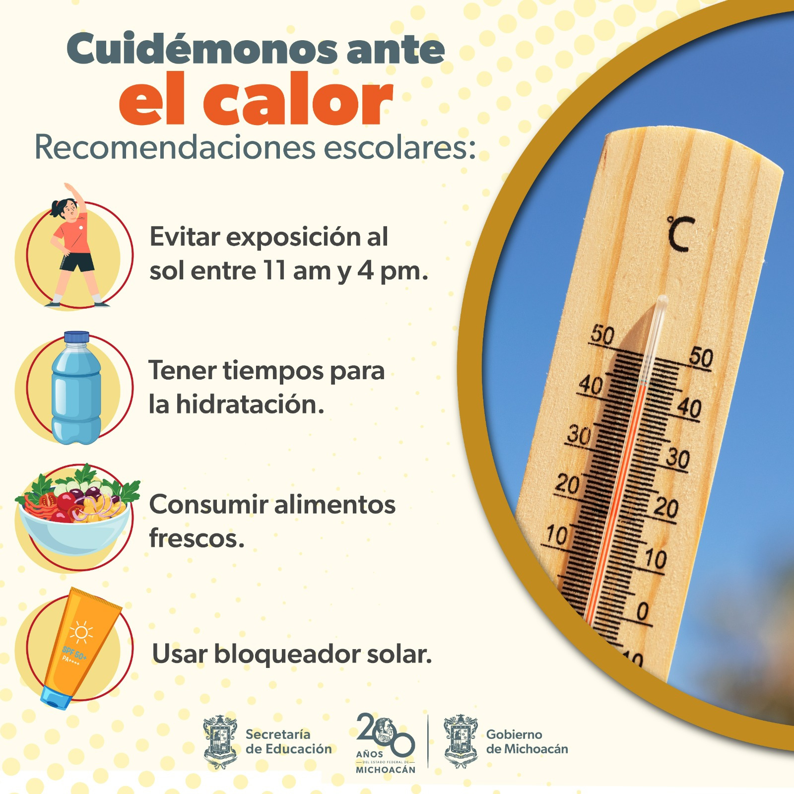 SEE emite recomendaciones a escuelas por altas temperaturas