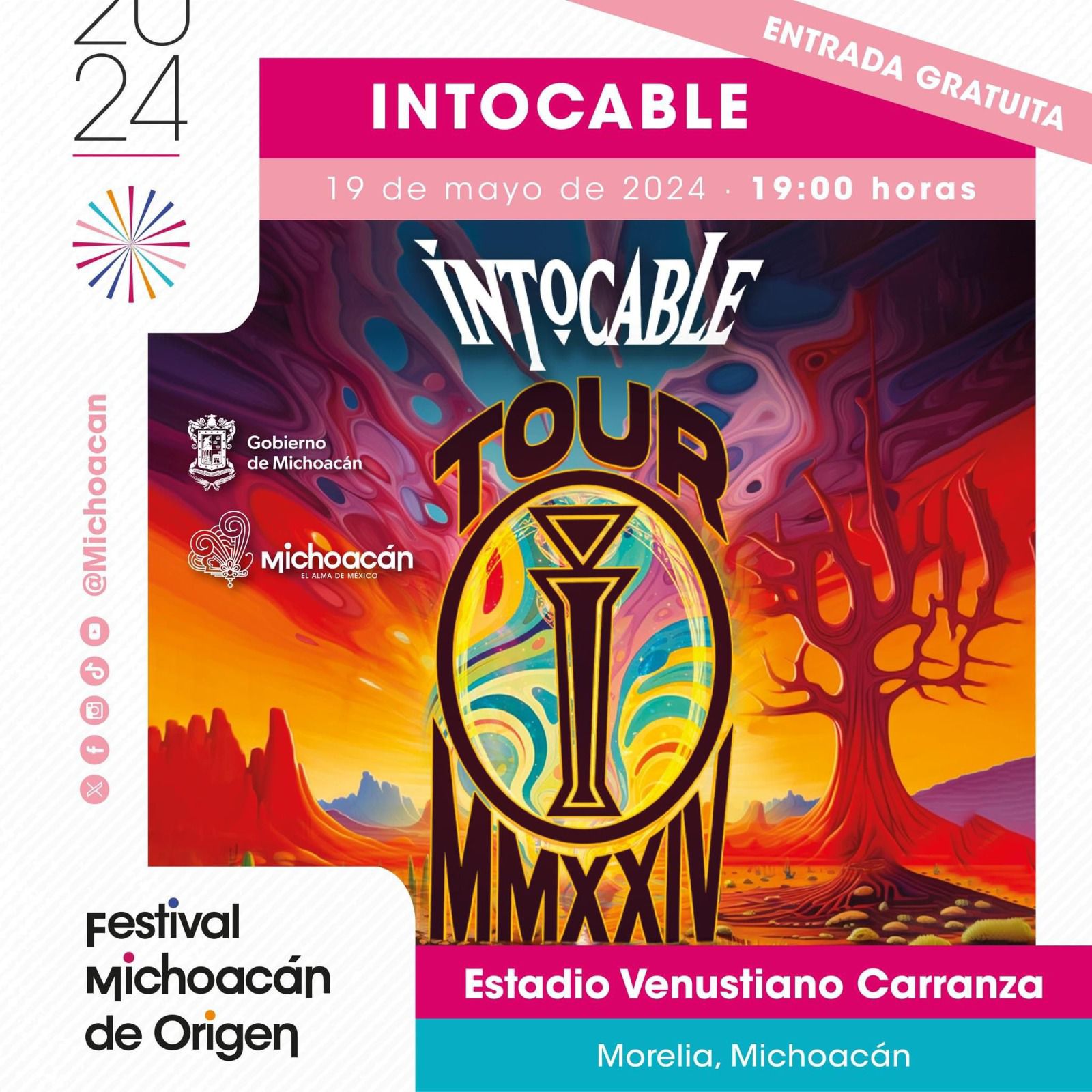 Hoy gran concierto de Intocable en el Estadio Venustiano Carranza
