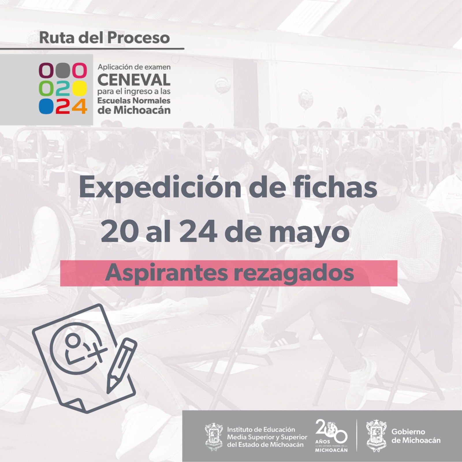 Última semana para entrega de fichas a Escuelas Normales de Michoacán