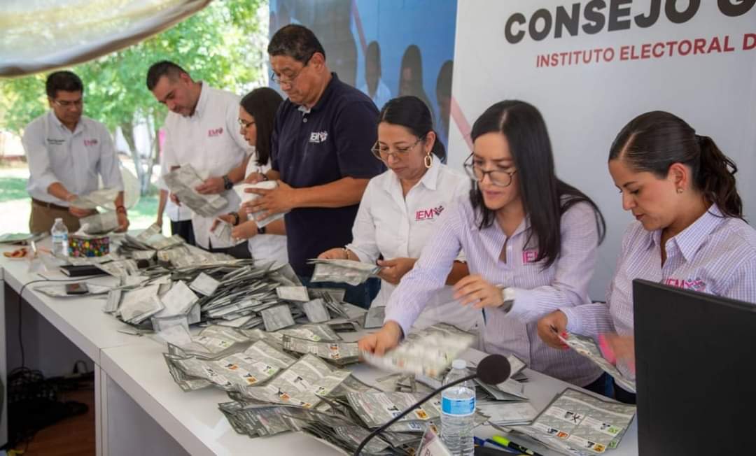 Concluye IEM cómputo en 24 distritos y 108 municipios; pendientes 4