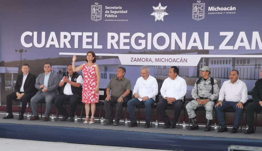 Gobierno de Zamora acompaña al Gobernador de Michoacán en la inauguración del Cuartel Regional