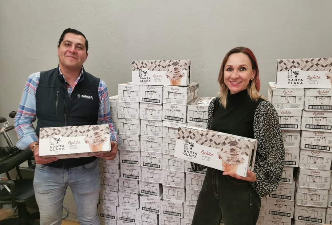 Cajas de leche recibidas por gobierno de Zamora serán distribuidas entre infantes de escuelas públicas 