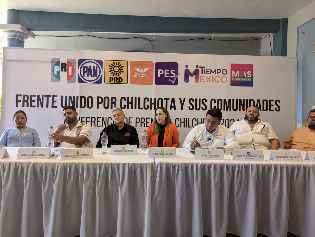 Partidos políticos se unen a MC para insistir en pedir anulación de la elección municipal de Chilchota