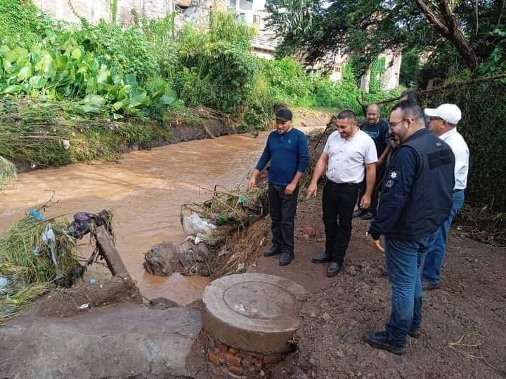 Caída de agua en zona cerril de Los Lobos ocasiona crecida del Río Celio