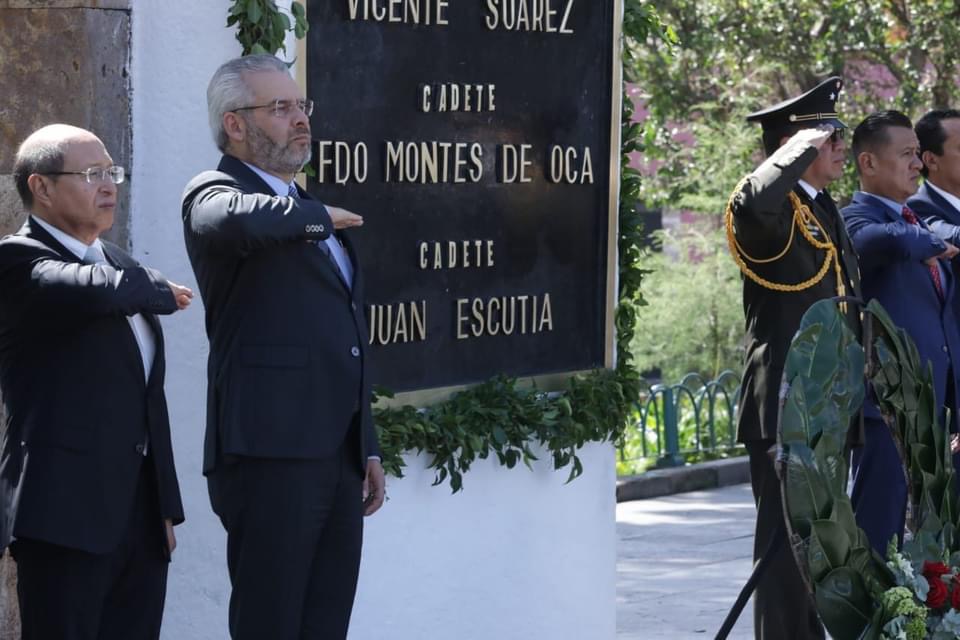 Encabeza Bedolla ceremonia del 177 Aniversario de la Gesta Heroica de los Niños Héroes